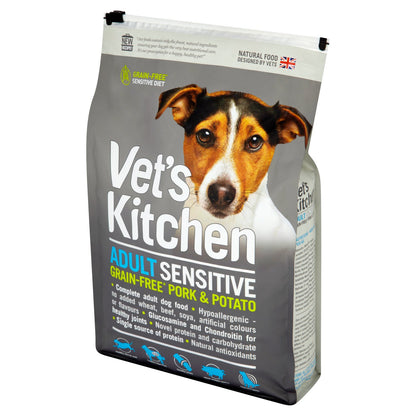 Vets Kitchen Adult Grain-free Sensitive Pork & Potato Dry Dog Food
