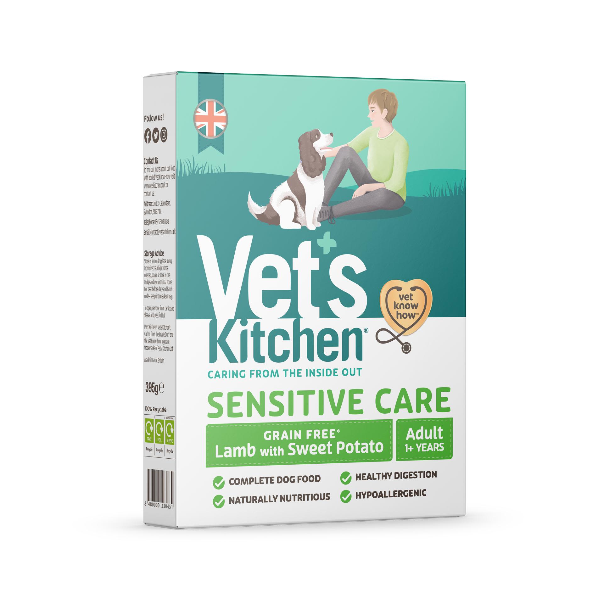 Vets Kitchen Vets Kitchen Grain Free Sweet Lamb Adult Wet Dog Food pet food packaging