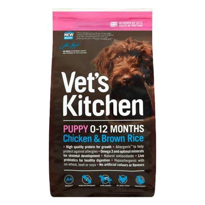 Vets Kitchen Puppy Chicken & Brown Rice Dry Dog Food