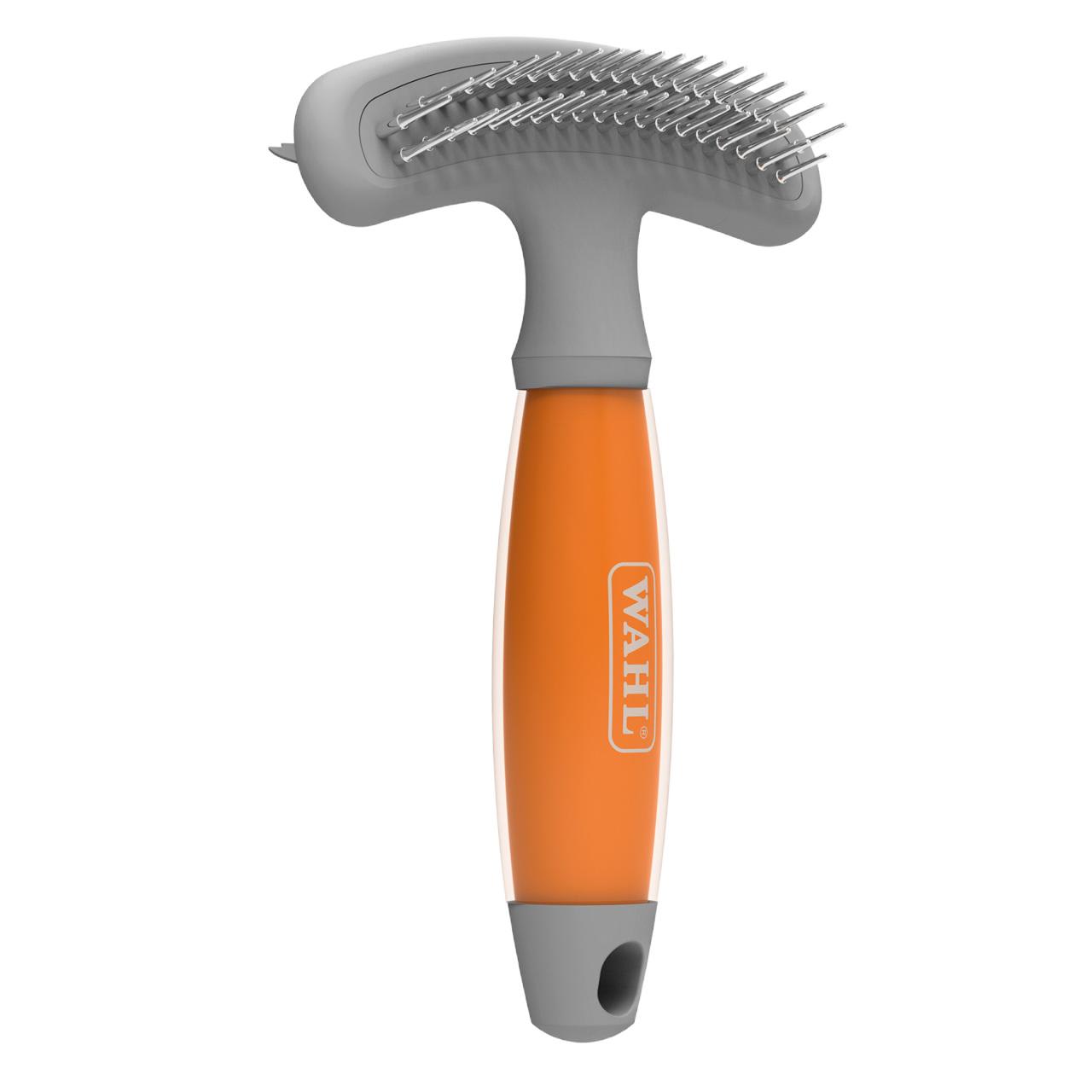 Wahl Double Row Rake & Shedding Blade With Soft Grip Gel Handle