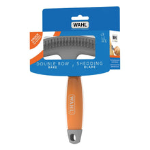 Wahl Double Row Rake & Shedding Blade With Soft Grip Gel Handle