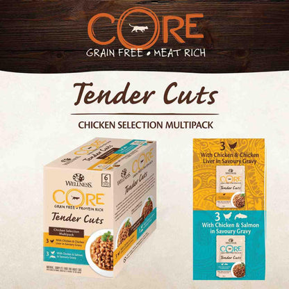 Wellness Core Grain-free Wet Cat Food Tender Cuts Chicken Selection