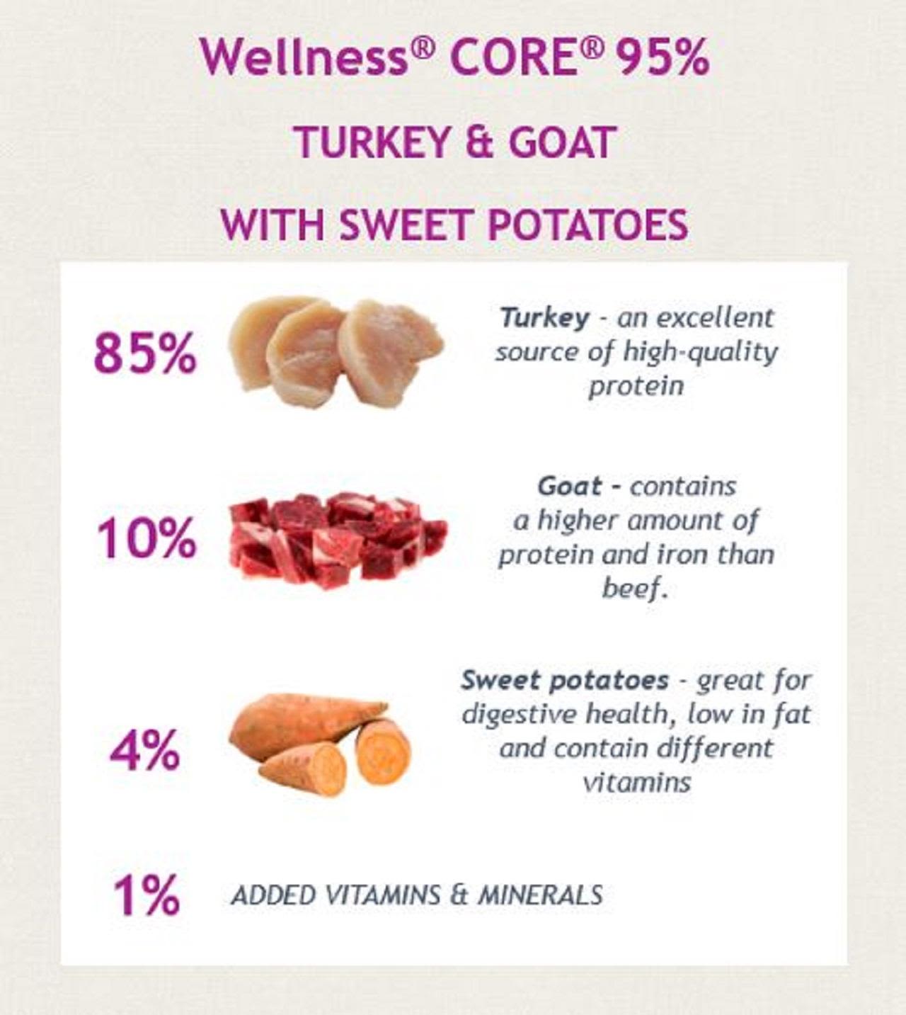 Wellness Core Grain-free Wet Dog Food 95% Beef with Broccoli