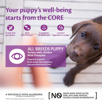 Wellness Core Grain-free Wet Puppy Food 95% Turkey and Chicken with Pumpkin