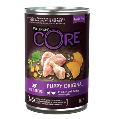 Wellness Core Grain-free Wet Puppy Food 95% Turkey and Chicken with Pumpkin