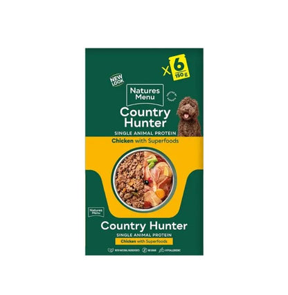 Natures Menu Country Hunter Chicken Wet Dog Food Pouches