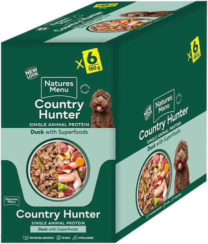 Natures Menu Country Hunter Duck Wet Dog Food Pouches