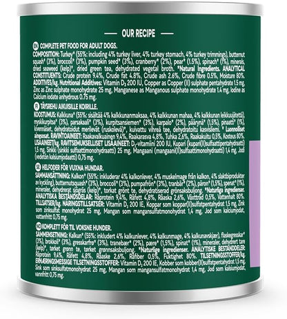 Natures Menu Country Hunter Farm Reared Turkey Wet Dog Food Cans