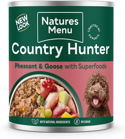 Natures Menu Country Hunter Pheasant & Goose Wet Dog Food Cans