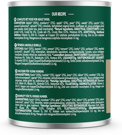 Natures Menu Country Hunter Rabbit & Cranberry Wet Dog Food Cans