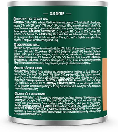 Natures Menu Country Hunter Salmon & Chicken Wet Dog Food Cans