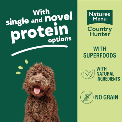 Natures Menu Country Hunter Salmon & Chicken Wet Dog Food Cans