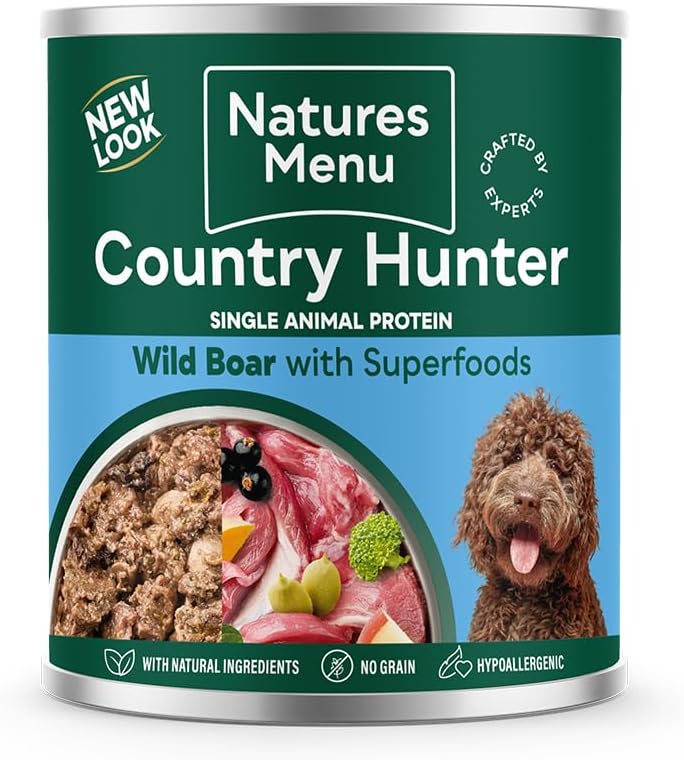 Natures menu Natures Menu Country Hunter Wild Adult Wet Dog Food pet food packaging