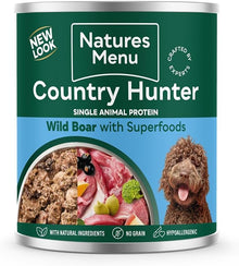 Natures Menu Country Hunter Wild Boar Wet Dog Food Cans