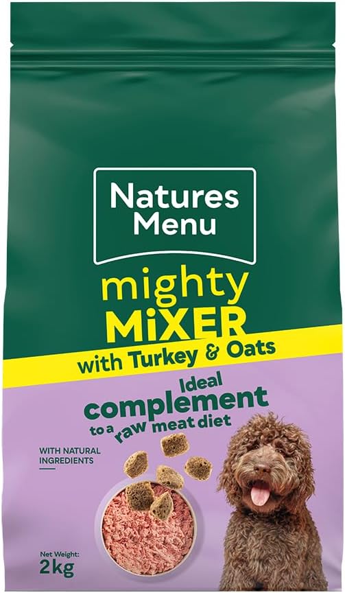 Natures menu Natures Menu Mighty Mixer Turkey Adult Dry Dog Food pet food packaging