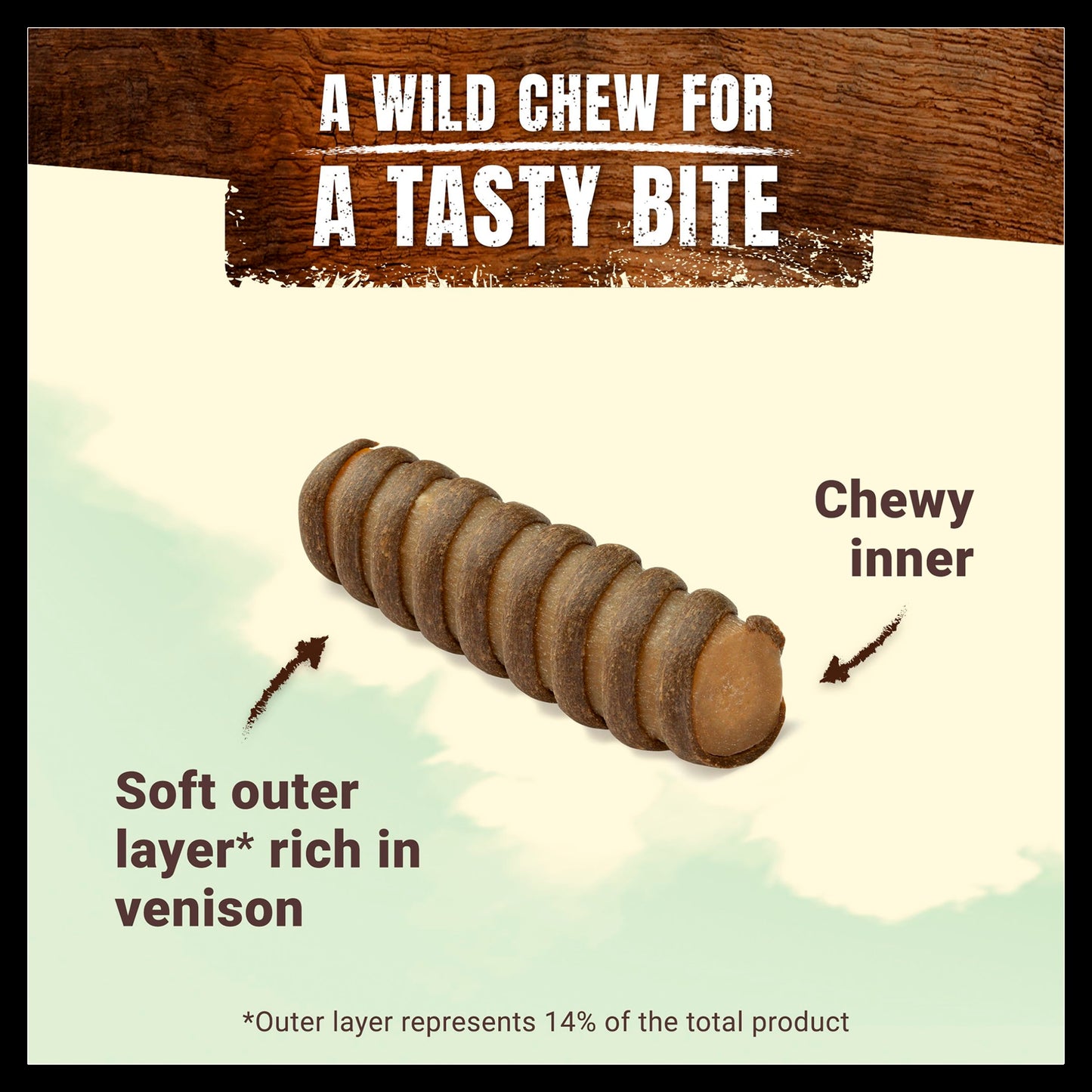 Purina Adventuros Medium Adult Wild Chew Dog Treats - Venison