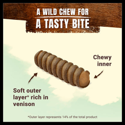 Purina Adventuros Medium Adult Wild Chew Dog Treats - Venison