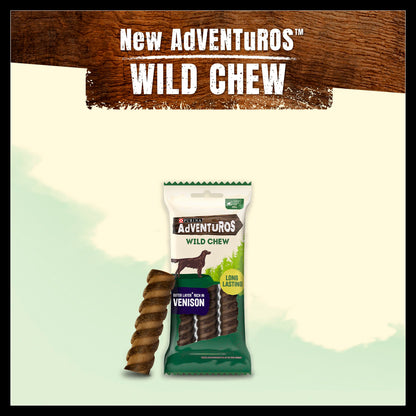 Purina Adventuros Small Adult Wild Chew Dog Treats - Venison