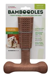 Bamboodles T Bone Nylon Dog Chew Toy - Chicken