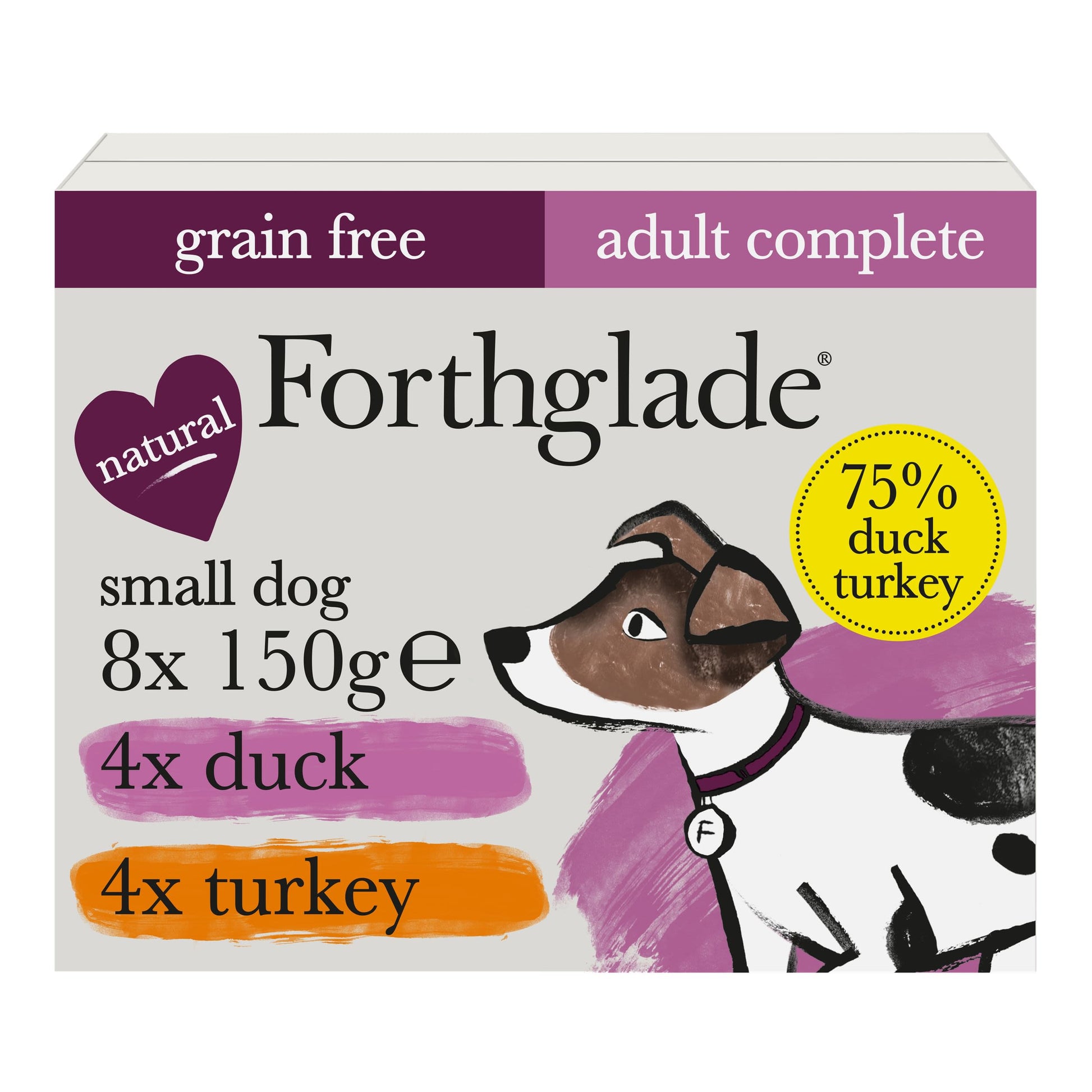 Forthglade Forthglade Grain Free Duck Turkey Adult Wet Dog Food pet food packaging