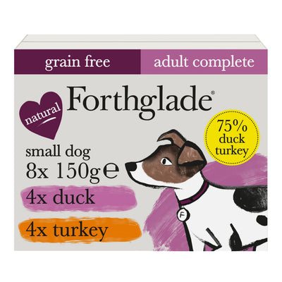 Forthglade Forthglade Small Grain Free Duck Turkey Adult pet food packaging