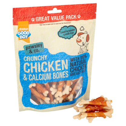 Good Boy Dog Treats - Crunchy Chicken & Calcium Bones