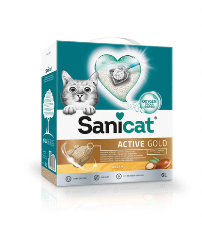 Sanicat Active Gold Ultra Clumping Argan Cat Litter