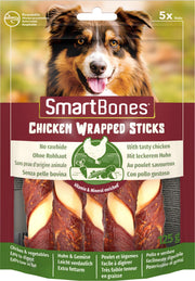 SmartBones Wrapped Sticks Dog Treats- Chicken