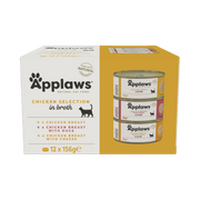 Applaws Cat Tin 12 x 156g Chicken Selection in Broth