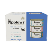 Applaws Cat Tin 12 x 156g Fish Selection in Broth