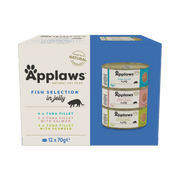 Applaws Cat Tin 12 x 70g Fish Selection in Jelly