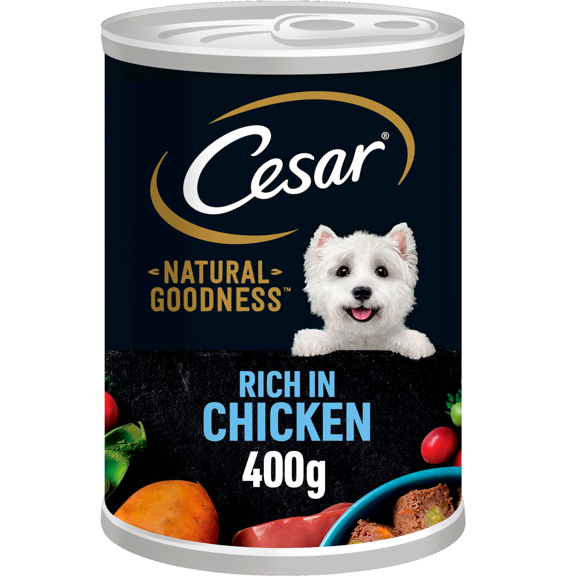 Cesar Cesar Goodness Grain Free Chicken Adult Wet Dog Food pet food packaging
