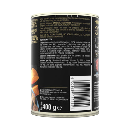 CESAR NATURAL GOODNESS Grain Free Wet Dog Food Tin Chicken Loaf