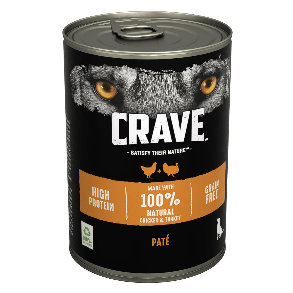 Crave Crave Grain Free Chicken Turkey Adult Wet Dog Food pet food packaging