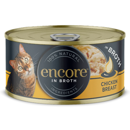 Encore Adult Wet Cat Food Tin - Chicken Breast in Broth