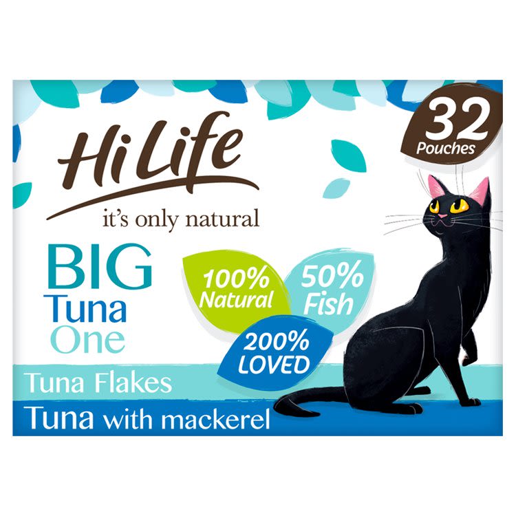 HiLife It's Only Natural The Big Grain-free Adult Wet Cat Food - Tuna One in Jelly