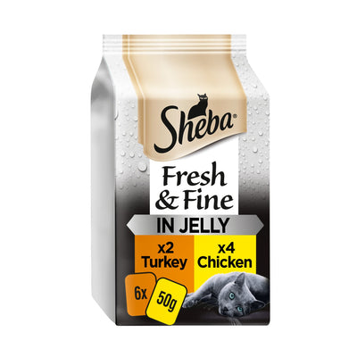 Sheba Sheba Fresh Fine Jelly Beef Chicken Lamb pet food packaging