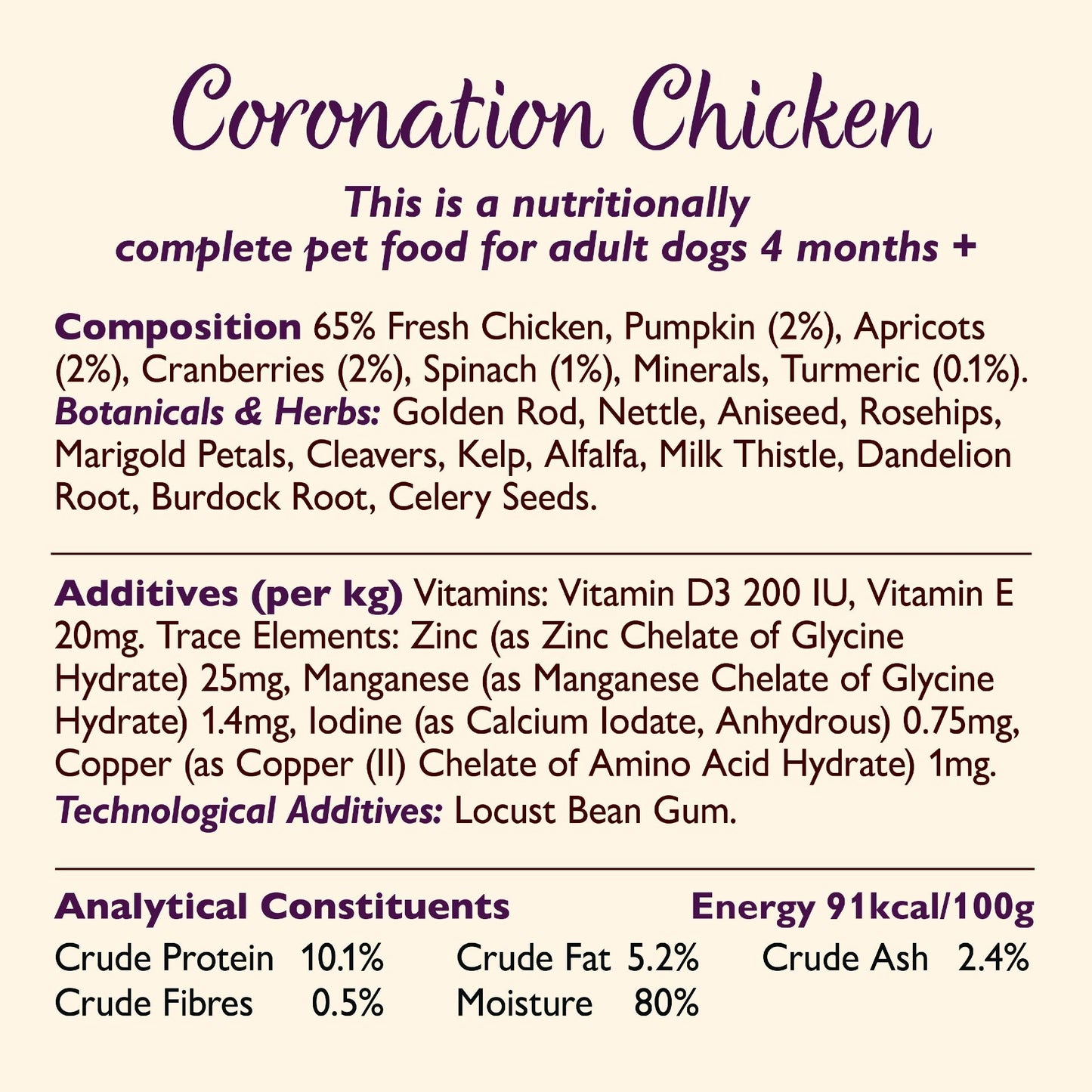 Lily's Kitchen Coronation Chicken Tray for Dogs