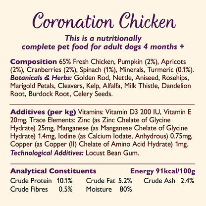 Lily's Kitchen Coronation Chicken Tray for Dogs