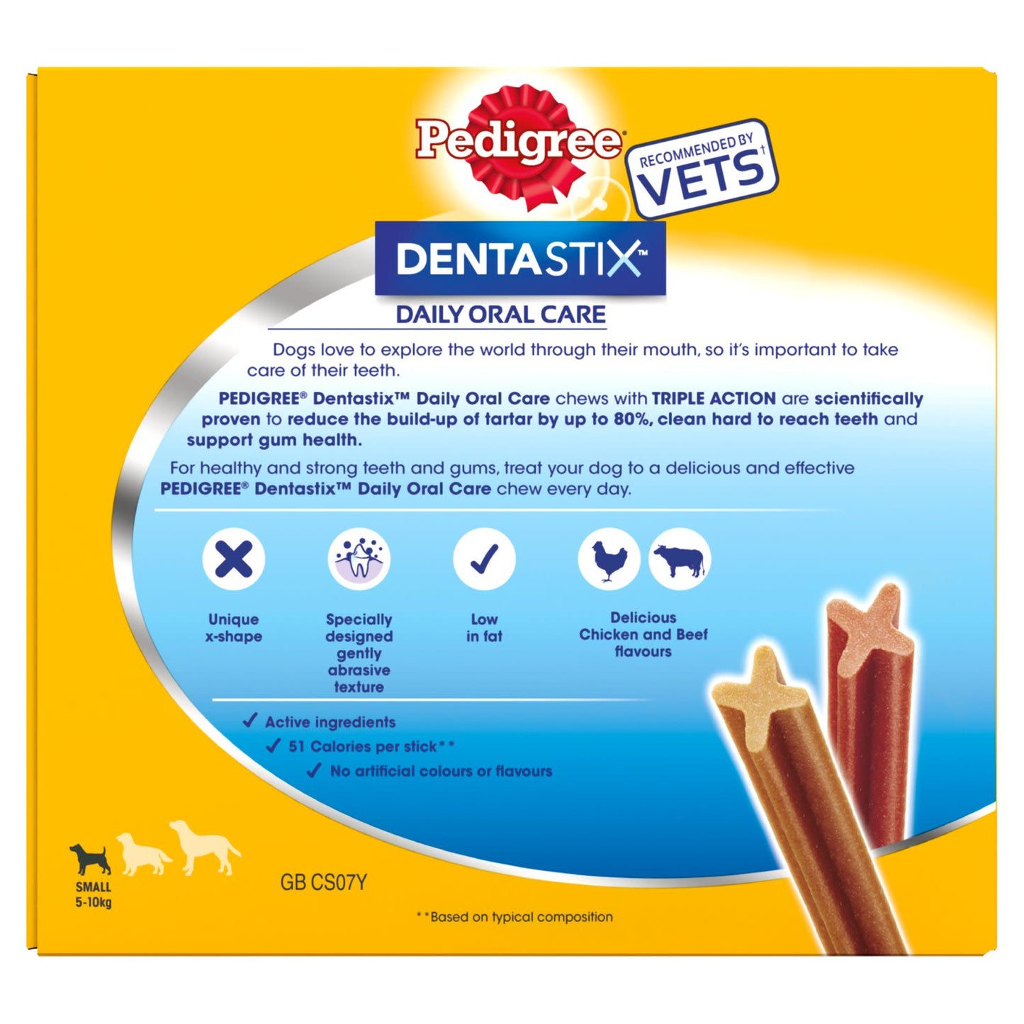 Pedigree Dentastix Daily Dental Chews Small Dog Treat