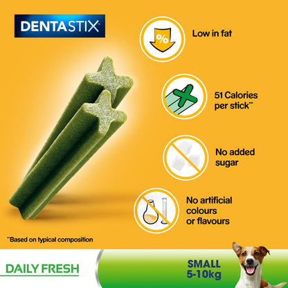 Pedigree Dentastix Fresh Daily Dental Chews Small Dog Treat
