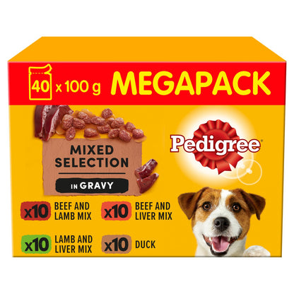 Pedigree Adult Wet Dog Food Pouches Farmers Selection in Gravy