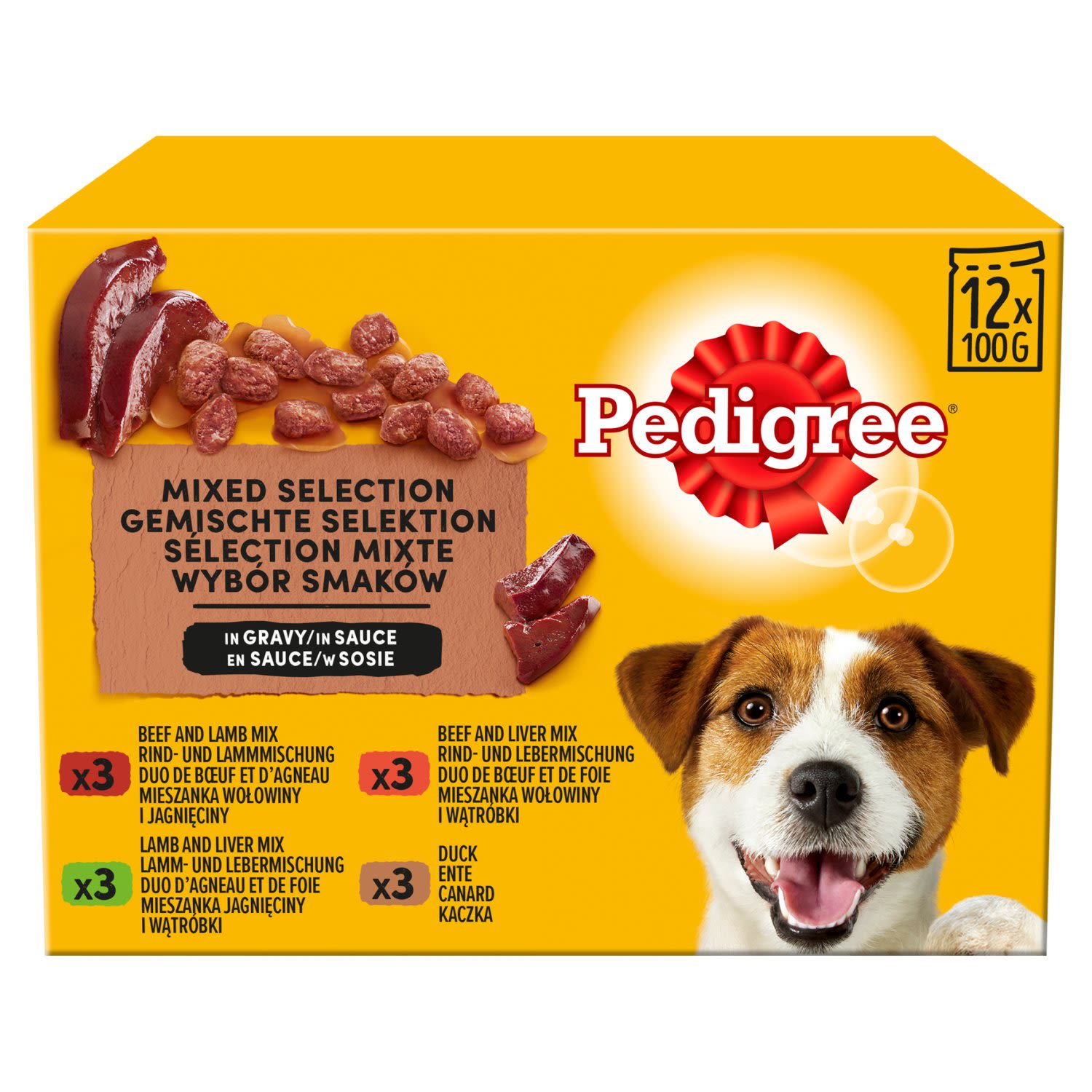 Pedigree Pedigree Beef Duck Lamb Pork Adult Wet Dog Food pet food packaging
