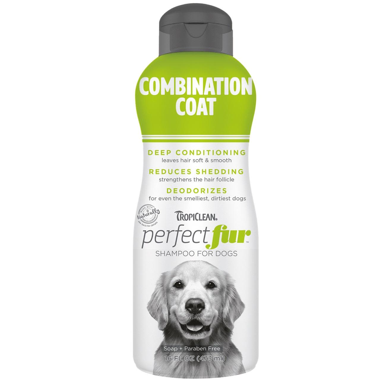 Tropiclean PerfectFur Combination Coat Shampoo for Dogs