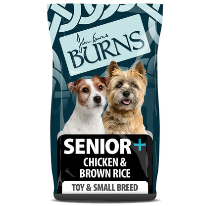 Burns Small Senior+ Dry Dog Food - Chicken & Brown Rice