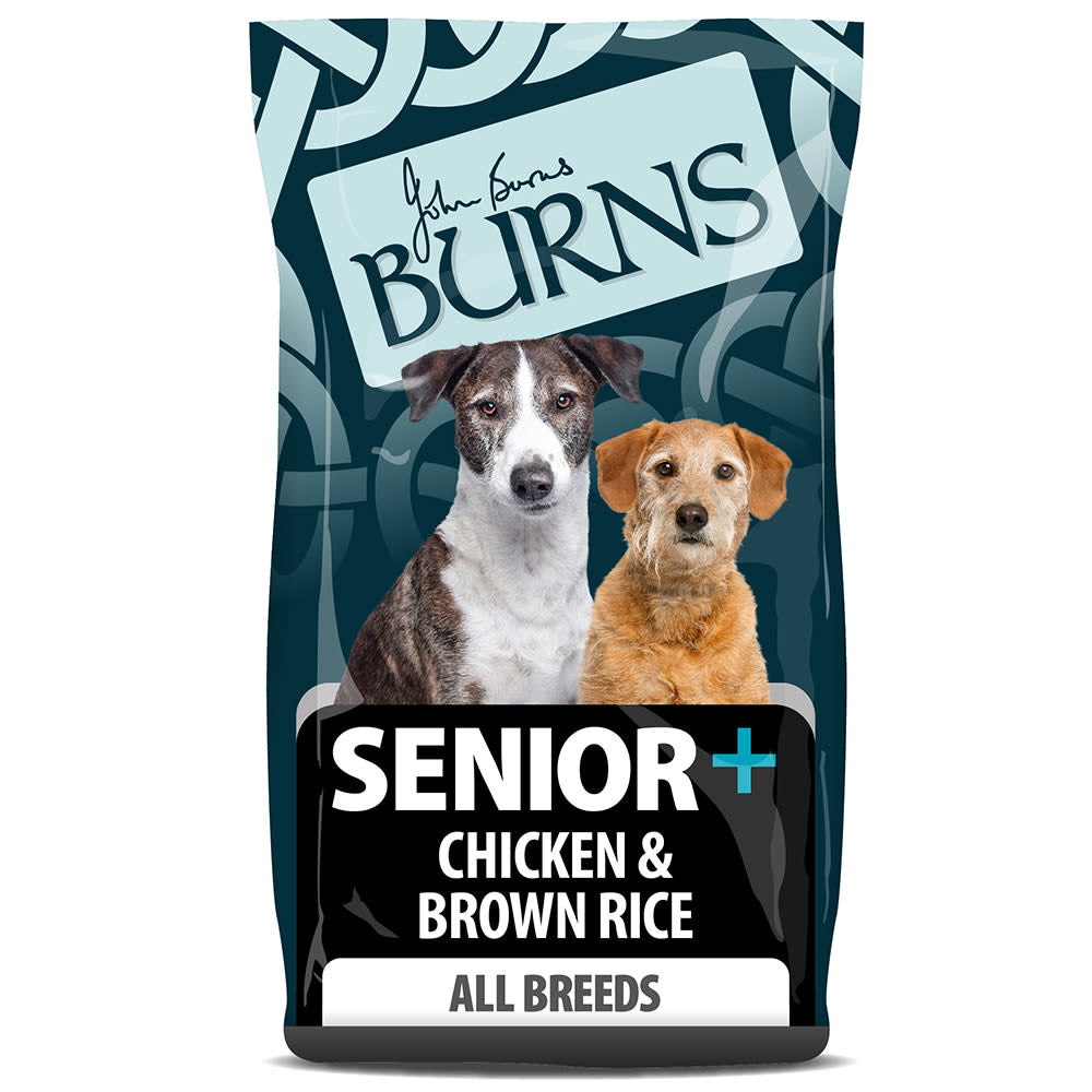 Burns Burns Brown Chicken Salmon Senior Dry Dog Food pet food packaging