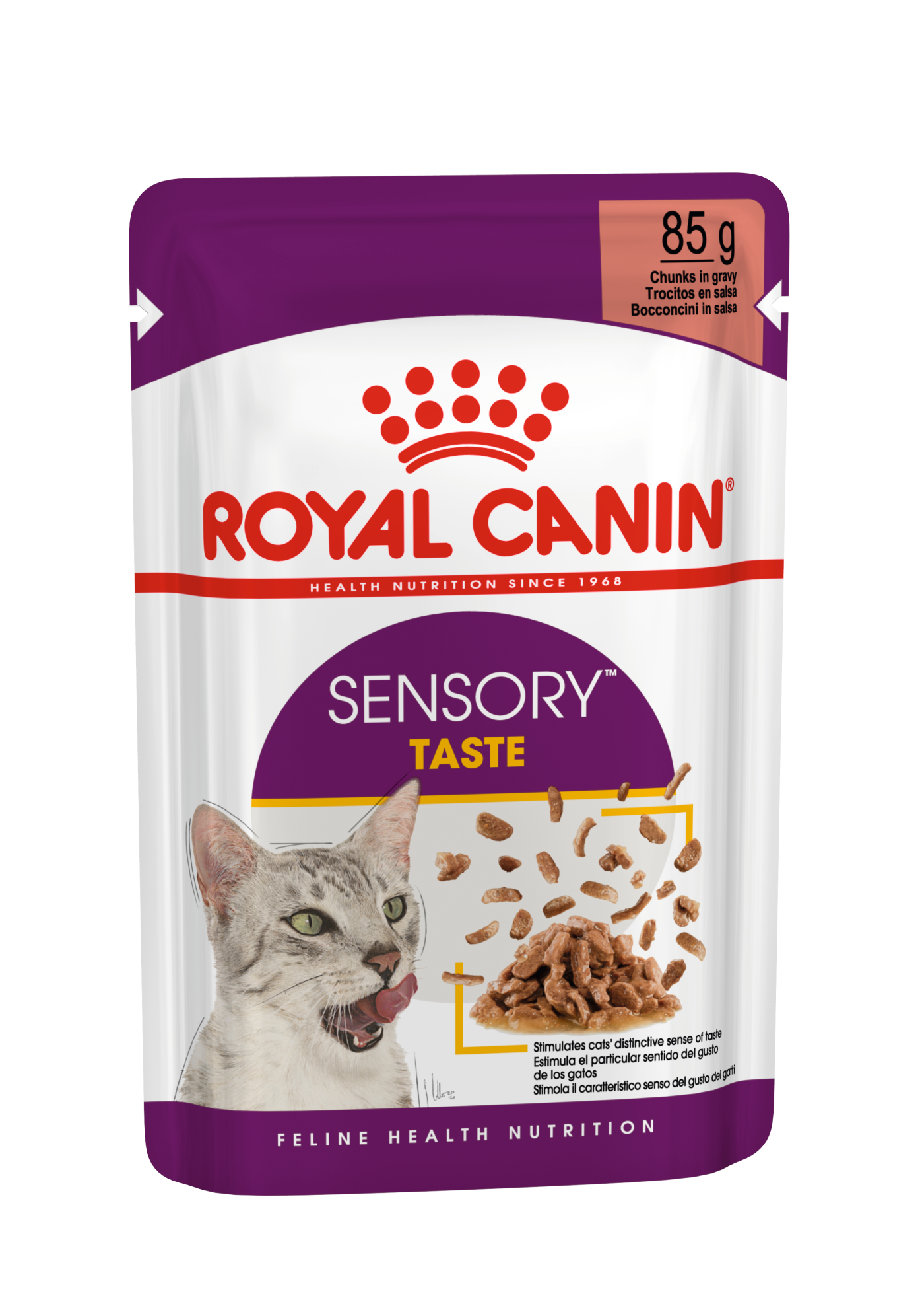 Royal Canin Royal Canin Sensory Taste Adult Wet Cat Food pet food packaging