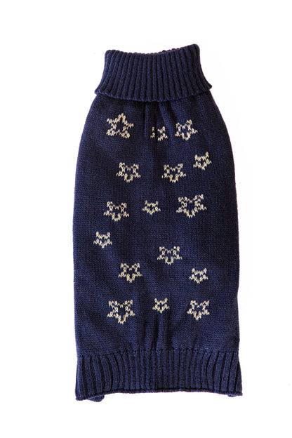 Starry Nights Gold Star Print Dog Jumper
