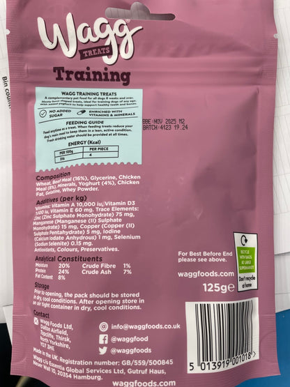 Wagg Training Dog Treats - Chicken & Beef 125g