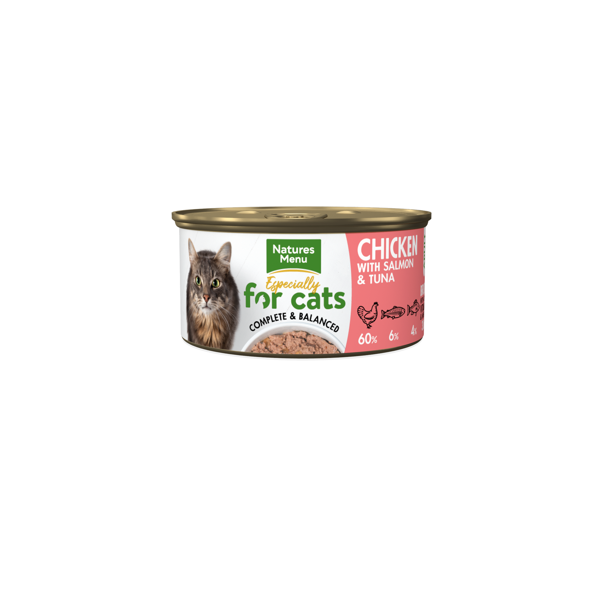 Natures menu Natures Menu Chicken Salmon Tuna Adult Wet Cat Food pet food packaging